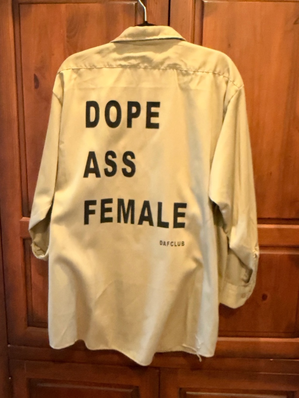"Dope Ass Female" by DAFCLUB Dickies Shirt Oversized